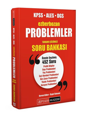 Ezberbozan KPSS ALES DGS Problemler Tamamı Çözümlü Soru Bankası