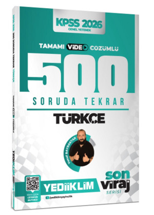 2026 KPSS Son Viraj Serisi Türkçe Tamamı Video Çözümlü 500 Soruda Genel Tekrar Kampı